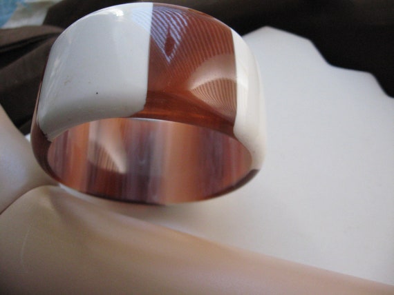 Tortoise Statement Bangle Bracelet - image 4