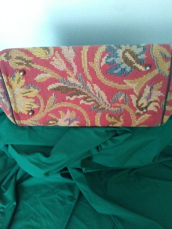 Meyers Tapestry Carpet Doctor Bag Vtg 60s - image 8