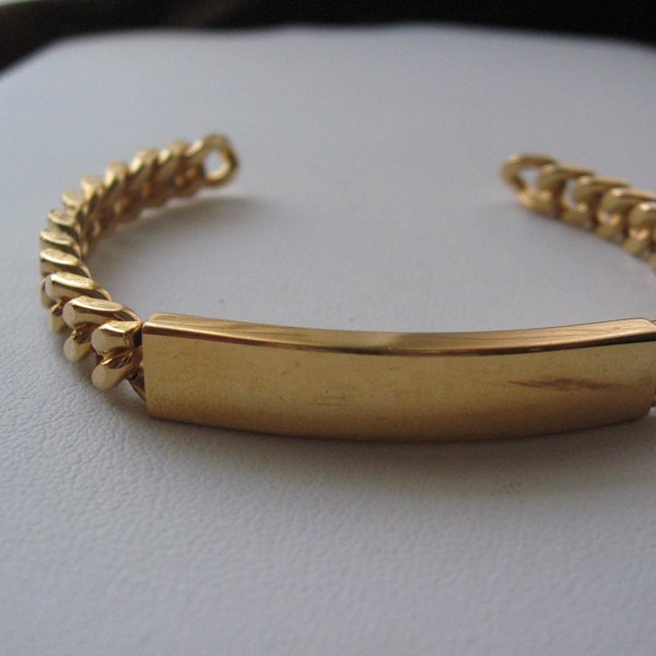 Vintage Speidel Cuff ID Bracelet