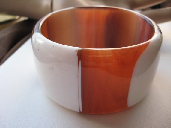 Tortoise Statement Bangle Bracelet - image 2