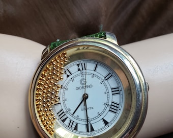 Rare Giordano Watch With Gold Dancing Beads Etsy