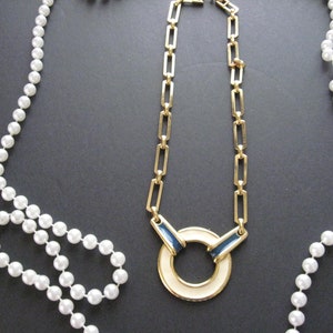 Monet geometrische emaillen ketting