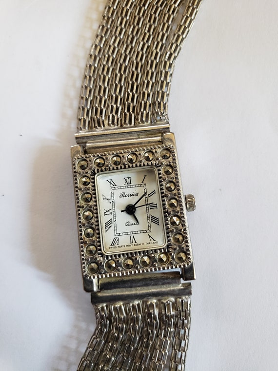 Vtg Ronica Victorian Deco Ladies Wrist Watch - image 1