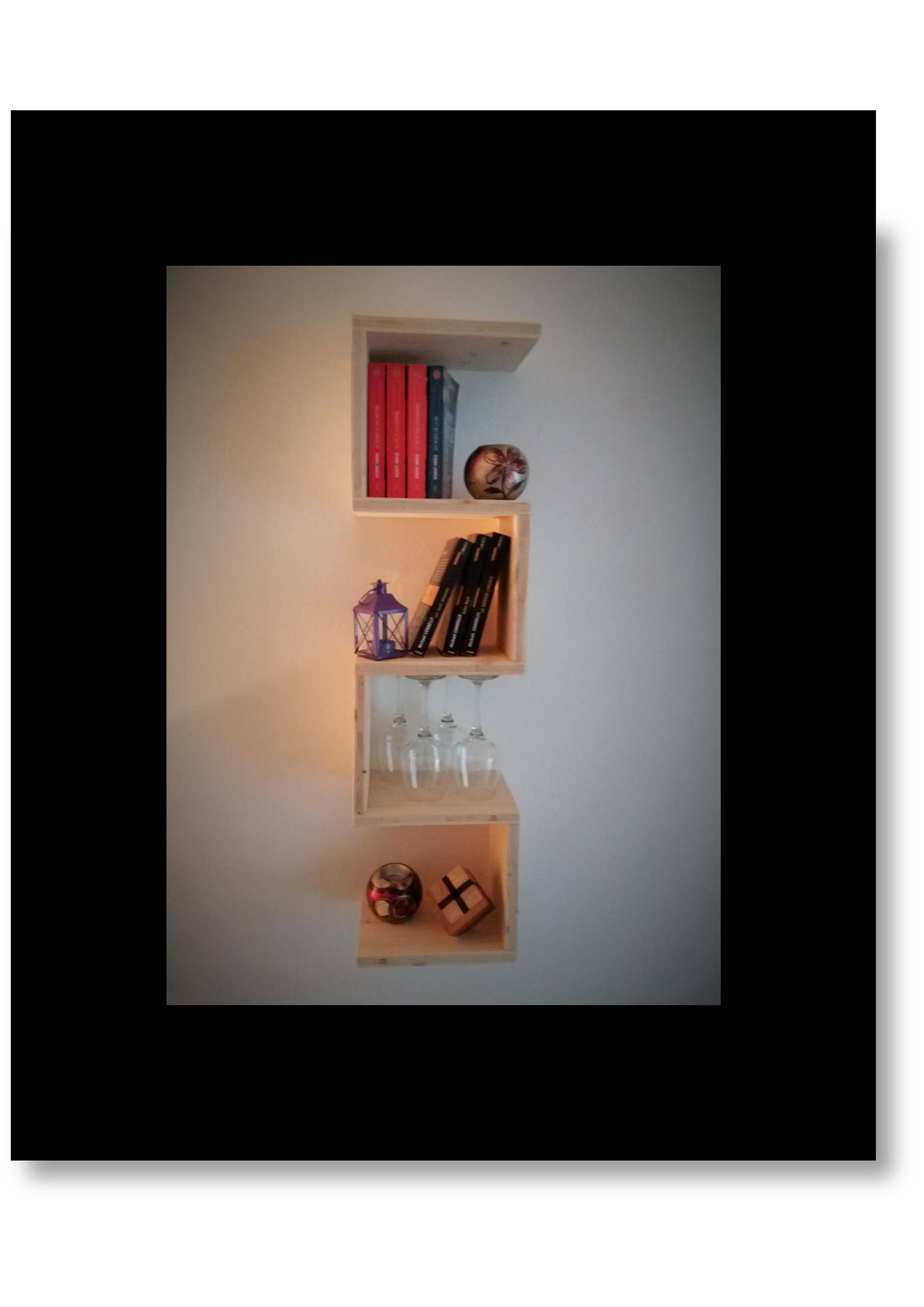 Etagère Modene Creneau en Pin