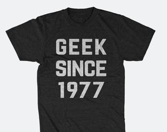 Geek since 1977 -  Unisex Triblend T-Shirt Star Wars Inspired