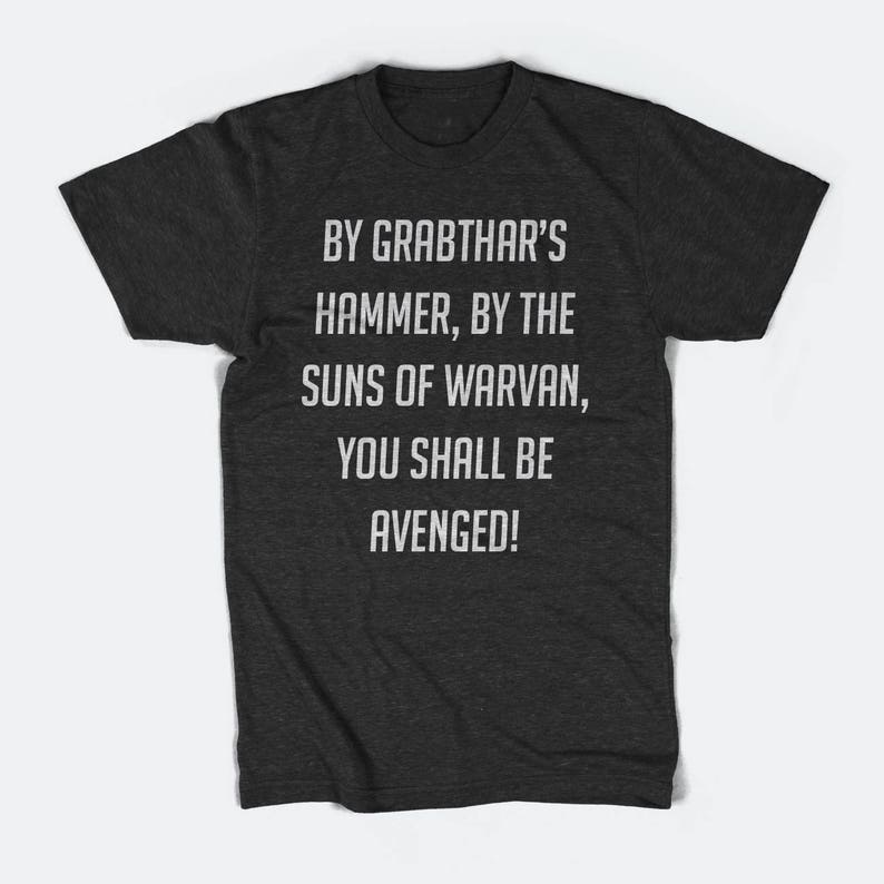 Galaxy Quest Inspired Grabthar's Hammer Unisex Tshirt Etsy