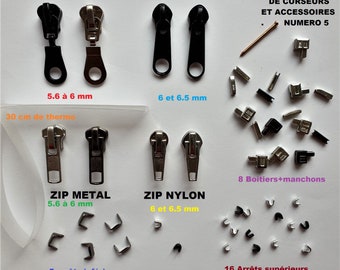 Set de accesorios para reparar todo tipo de cremalleras Numero 5
