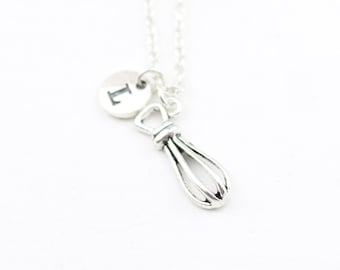 Collar con dije de batidor: regalo de chef, panadero y cocina