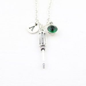 Screwdriver Necklace, Hand Tool Necklace, Personalized Jewelry, Custom Jewelry, Silver screw driver, Screwdriver charm, Turnscrew Necklace