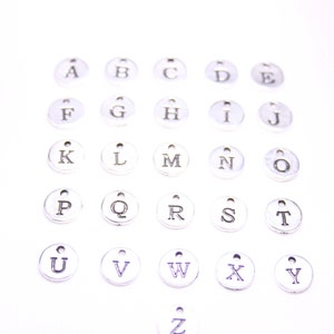 Adicionar, pingente inicial, pingente de 10 mm, pingente de letra, adicionar letra, letra 1 cm, letra 10 mm, inicial 1 cm, adicionar à sua joia existente