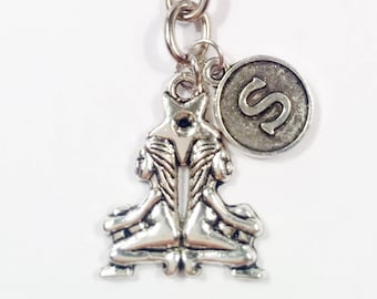 Gemini Zodiac Keychain, Astrology Gift, Initial Charm