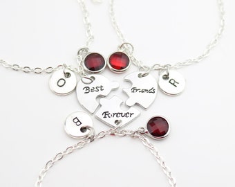 3 BFF bracelets gifts, Matching bracelets set for 3 friends, 3 best friend gifts, Best Friends Forever, Friendship jewelry, Christmas gift