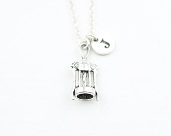 Corkscrew Necklace: Wine Lover Gift, Sommelier Jewelry