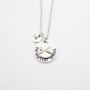 Pinky Promise Necklace: Personalized Initial Charm, Vow Gift