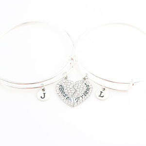 Split Heart Best Friend Bracelet Set for Two