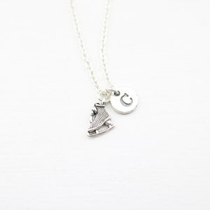 Ice Skate Necklace: Figure Skating Gift, Personalized Charm