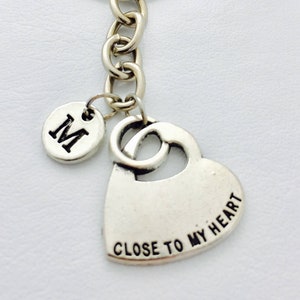 Miscarriage Keychain, Pregnancy Loss Gift, Baby Loss Keyring, Close to my Heart, Sympathy Gift, Condolence Keychain,Personalized,Remembrance