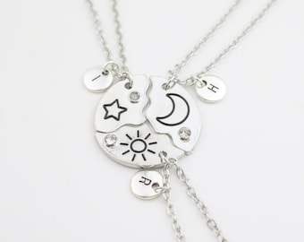 Macy Best Friend Necklaces with Matching Star Pendant, Friendship