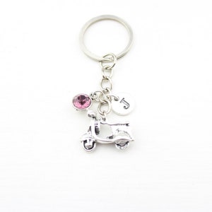 Porte-clés Vespa, porte-clés scooter, cadeau Motorroller, cadeau permis de conduire MC, cadeau Lambretta, scooter de ville, breloque MC argentée, pendentif scooter, Noël