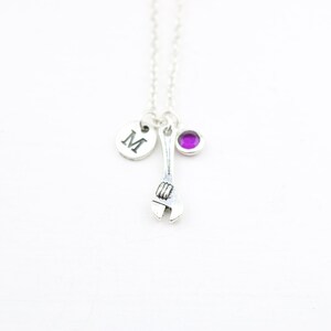 Collier de clé d’argent, cadeau de pendentif de clé, bijoux personnalisés, bijoux de clé daingue daingue, cadeaux de Handyman, Handywomen, bijoux faits sur commande pour elle