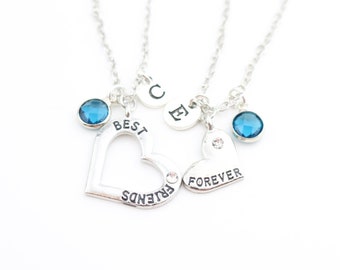 Personalized Best Friend Necklace Set, Friendship Jewelry