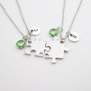 BFF Friendship Necklace Set For 2 – Long Distance Bestie Gift With “Together Forever” Message, Stitch-Inspired Jewelry