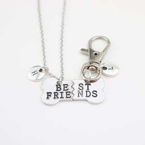Dog human bff necklace deals