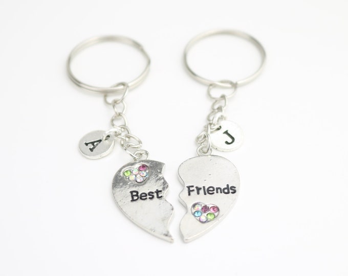 Matching keychains for best friends, Friendship gift for 2, Personalized gift ideas, Bestie gifts, Valentine gifts for kids, BFF keychains