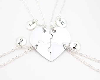 Bester Freund Halsketten Set, Herz Puzzle Charms, Freundschaftsschmuck