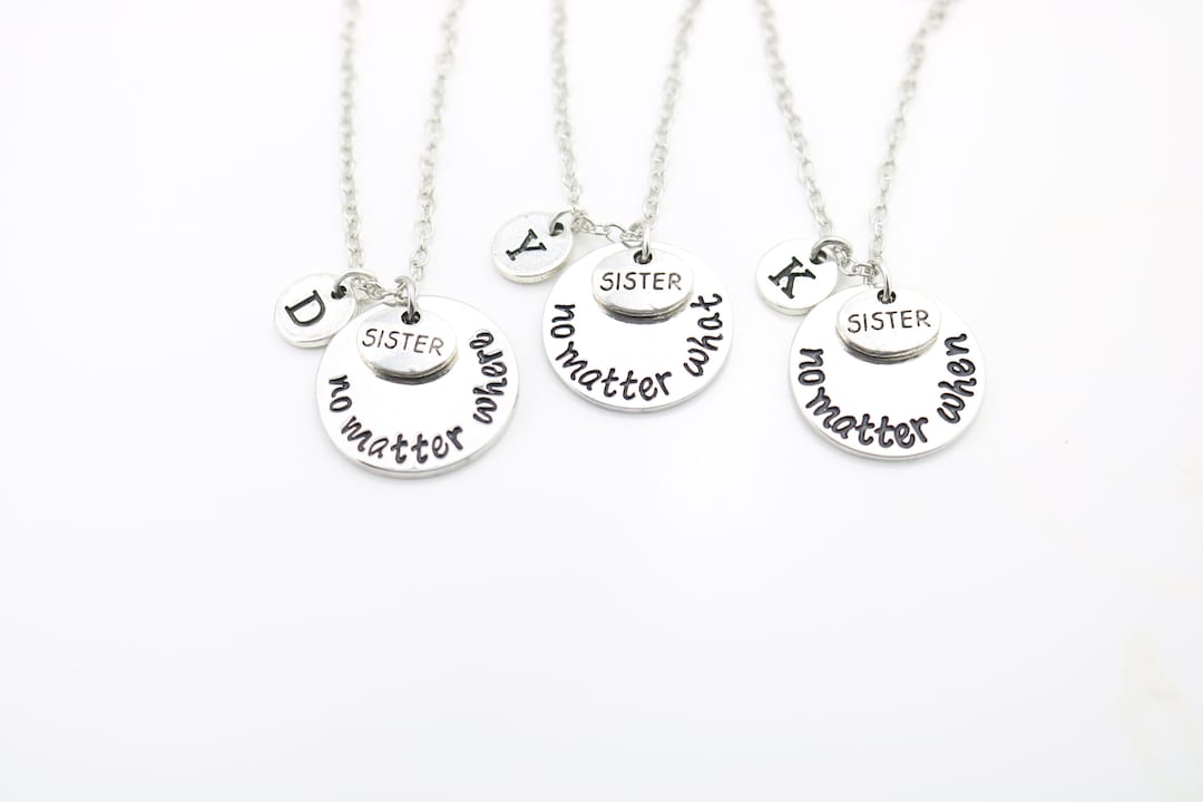 Set Of 3 Sisters Necklaces Personalized Gifts For Three Etsy set-of-3-sisters-necklaces-personalized-gifts-for-three-etsy