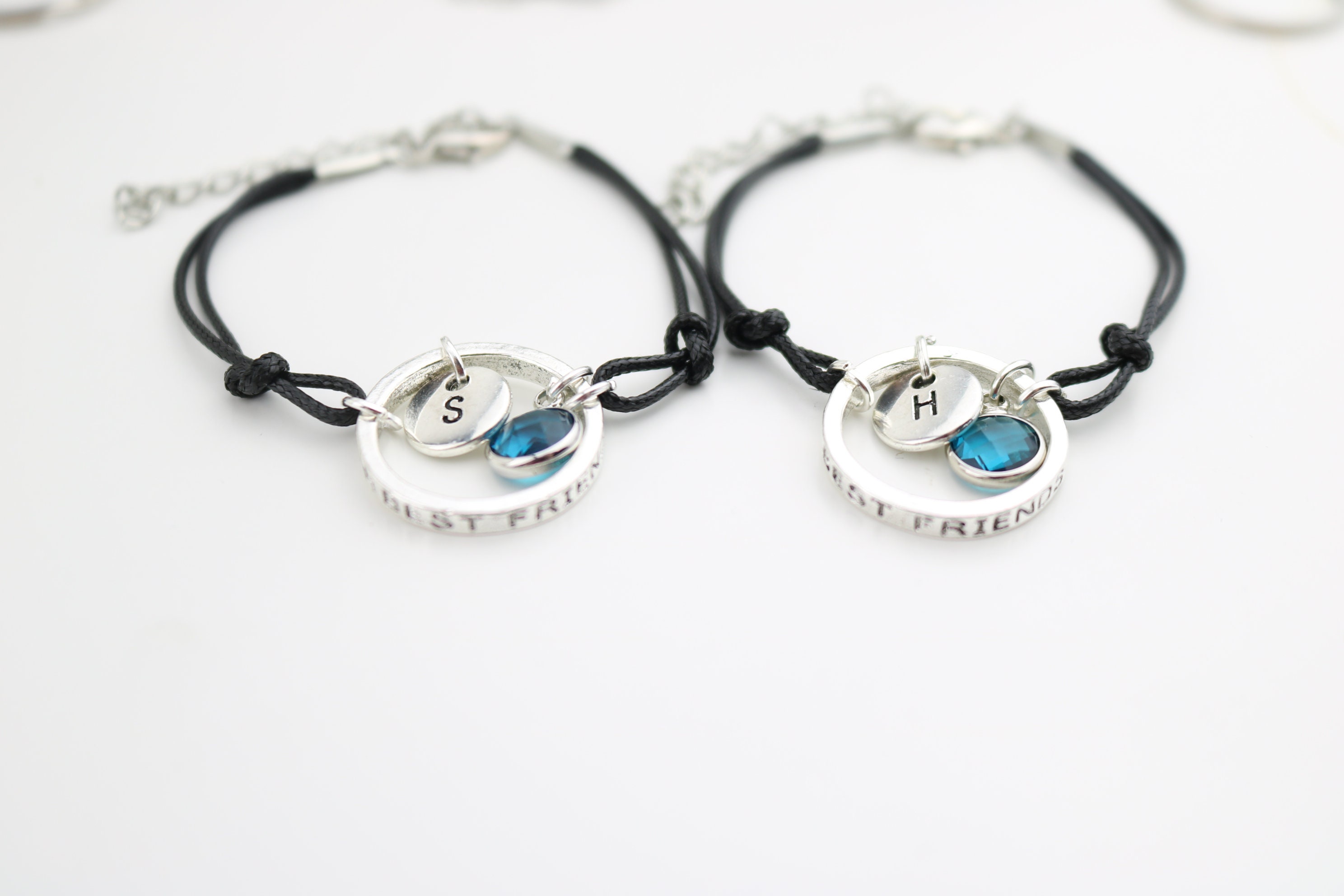 Beste-Freunde-Armbänder Mit Leuchtenden Ringen – Berg & Ozean Anhänger, Verstellbar, Für 2 Personen