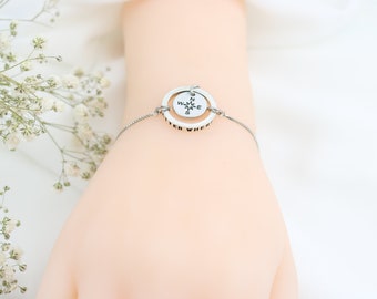 Compass Bracelet for Best Friend | Long Distance Gift