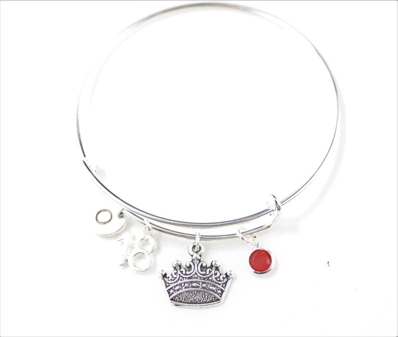 18th birthday bracelet Birthday queen gift Happy 18th Birthday Bangle birthday Gift for her birthday gift for daughter Gift for Friend