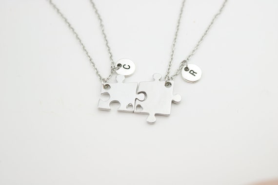 Set Di 3 Collane BFF Per Migliori Amiche – Collana Amicizia A Forma Di Puzzle In Acciaio Inossidabile Argento – Regalo Di Compleanno Per 2 Migliori Amiche E Te