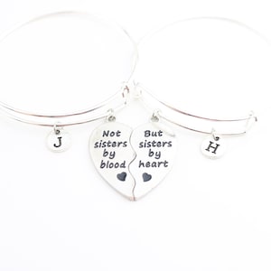 Bracelets assortis Sœur par cœur meilleur ami cadeaux, Cadeau d’amitié pour 2 besties bijoux uniques, Bracelets soul sister pour femmes