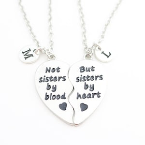 Sisters By Heart Two Matching Friendship Necklaces