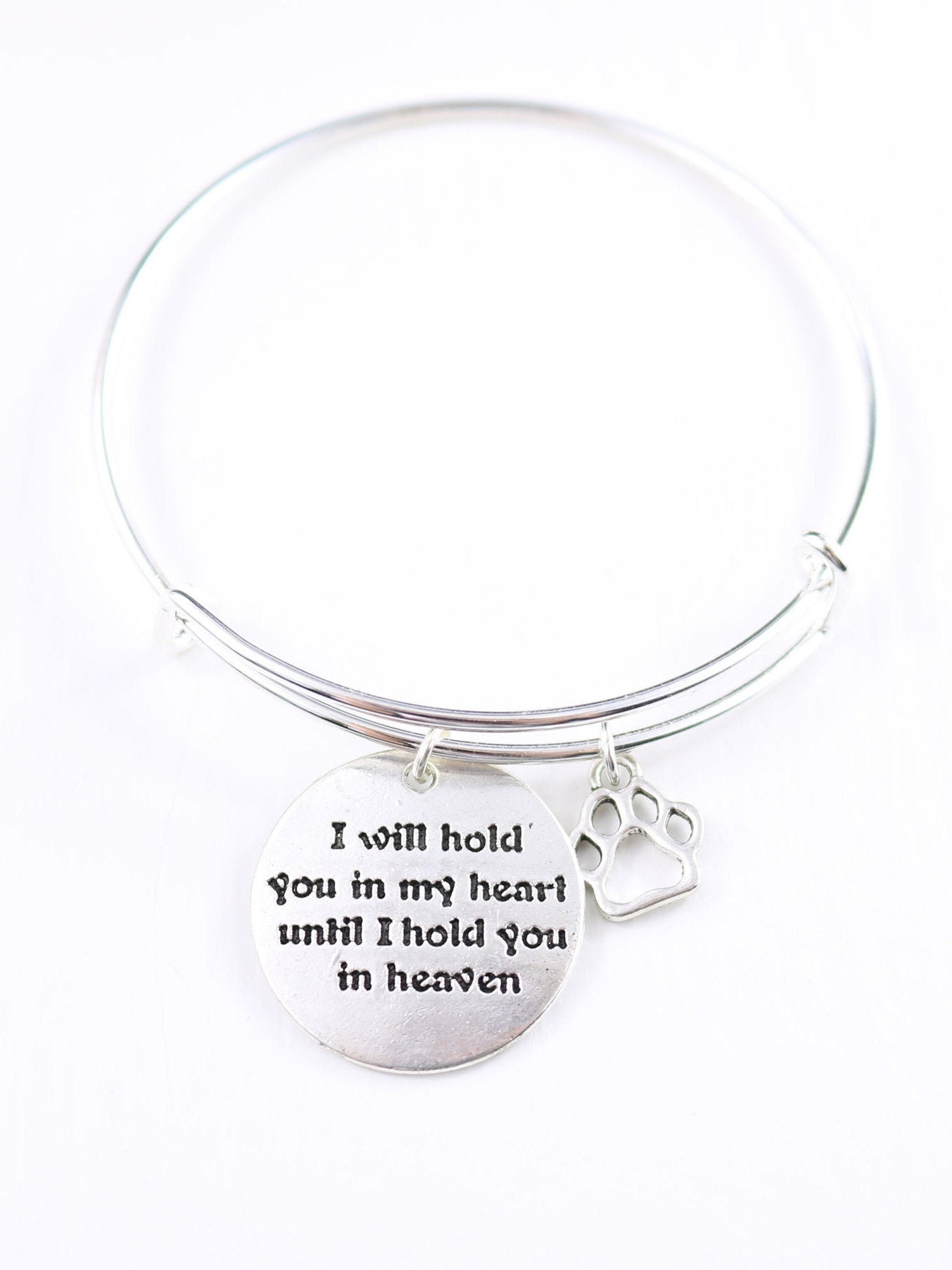 Dog Loss Gift, Pet Memorial Gift, Pet remembrance bracelet, pet jewelry, dog paw, dog memorial, pet loss, condolence dog for owner, sympathy