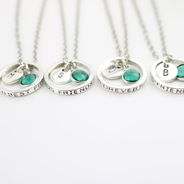 4 beste Freund Geschenke, beste Freunde für immer Geschenke, drei Freund Halskette, beste Freund Halskette Set von 4, Freund Schmuck, Weihnachtsfreundschaft