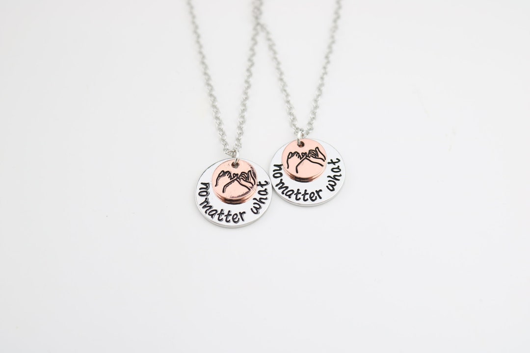 Magnetic Couple Necklaces with Custom Initial Letters