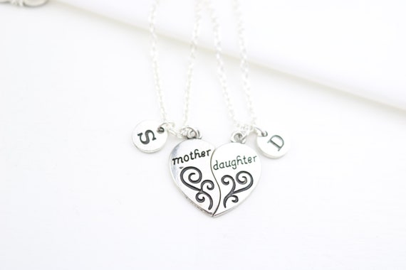 Set Di 2 Collane Madre E Figlia A Forma Di Cuore – Incise Con Frase D'amore, In Acciaio Inox, Regalo Per Compleanno E Natale