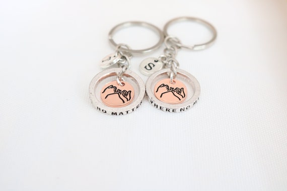 Set di portachiavi per la migliore amica, portachiavi personalizzato per l' amicizia, regalo per laureati - Italia