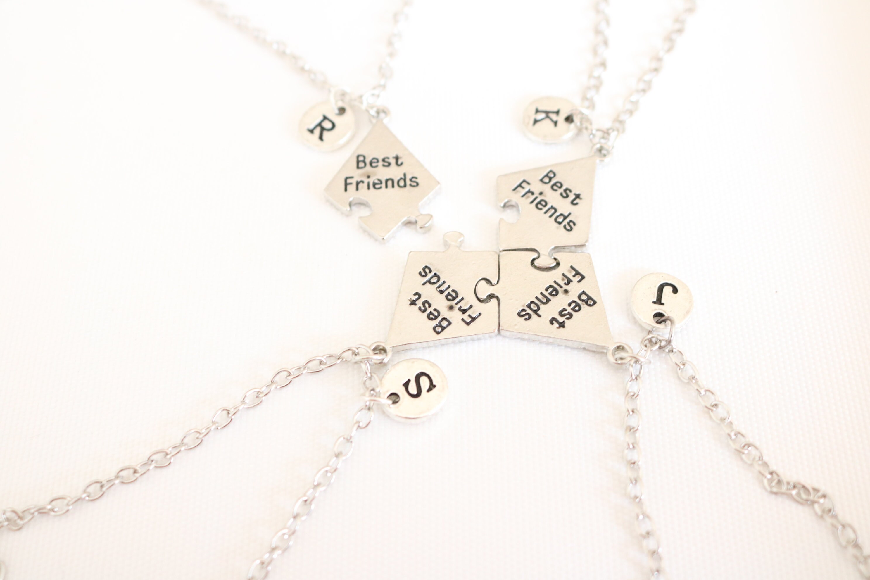 STEADY Best Friend Friendship Necklace Heart Key Set Silver Pendant Couple  Necklace,sliver/One Size 1,2,3,33,4,45 - Walmart.com