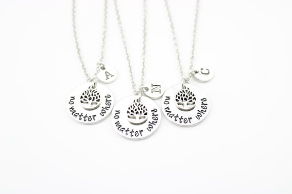 Family Gifts for 3 Matching Necklaces for Mom and 2 Sisters
