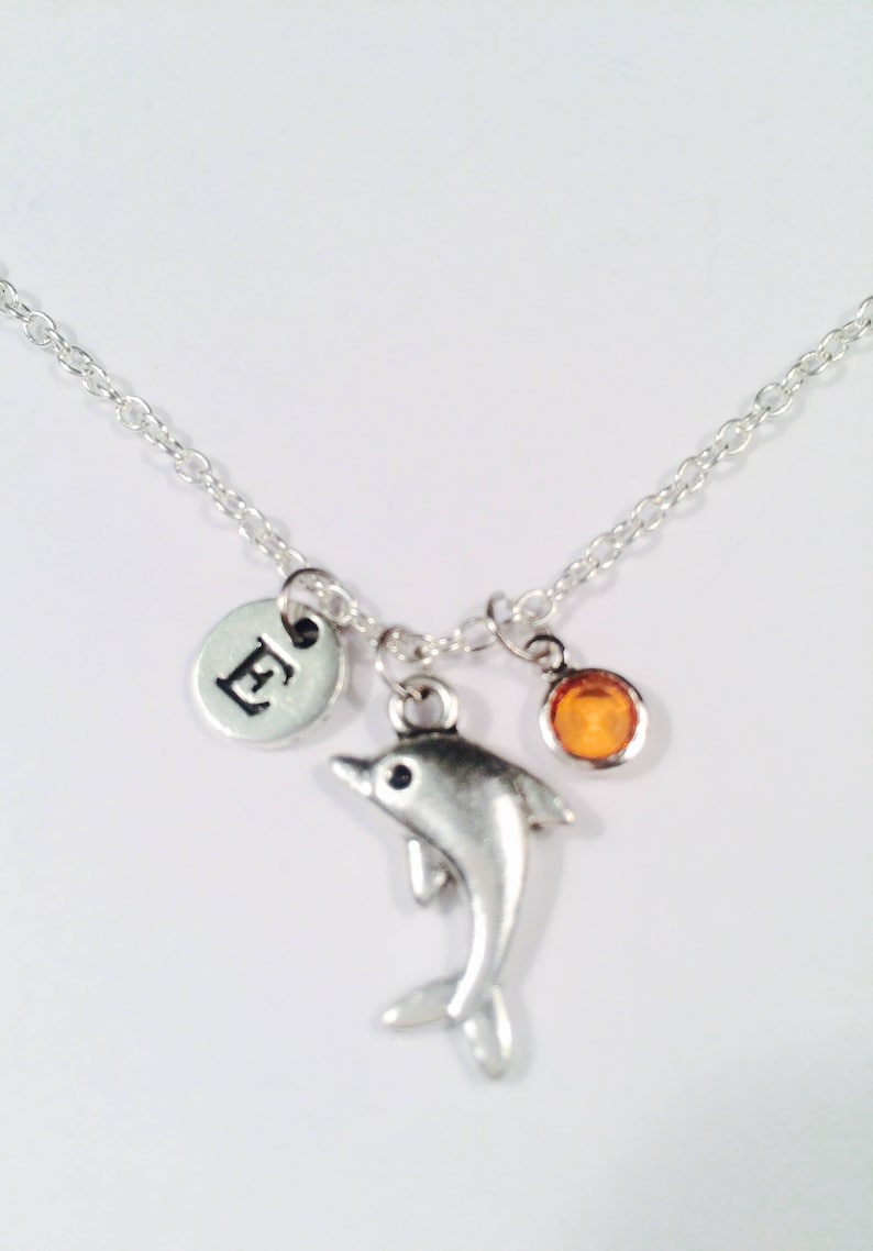 Ocean jewelry Christmas gift dolphin jewelry Little sister gift Fish necklace Dolphin necklace gift for friend fish gift Kids jewelry