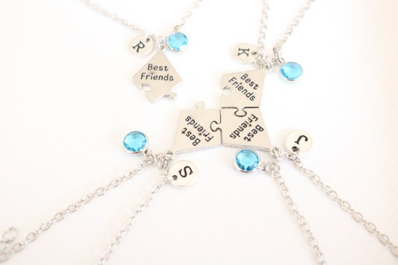 Best Friend Necklace, BFF Necklaces, Best Friend Necklaces for 4, Best –  Cushy Pups