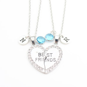Collana Amicizia Magnetica Per 2 Ragazze – Ciondolo Cuore Che Si Unisce, Regalo Migliore Amica, Argento, Con Catena - 6