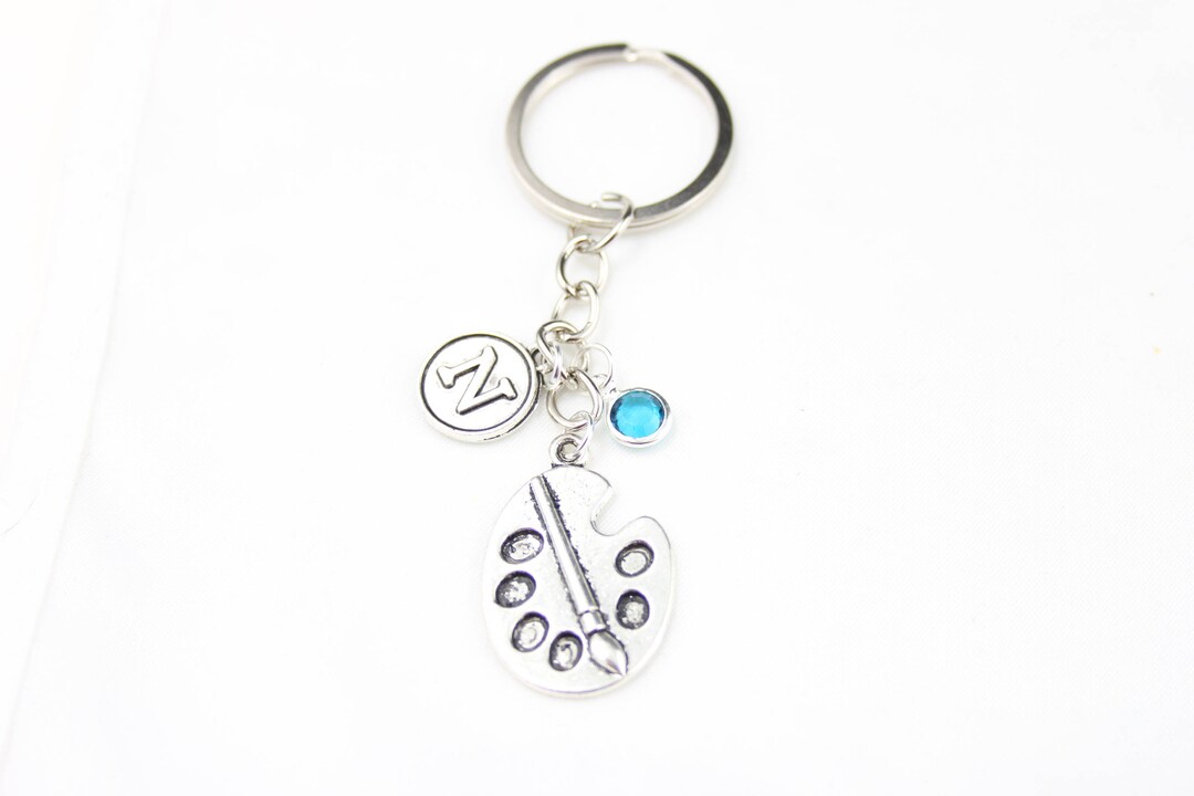 Painter Keychain, Paint Keyring, Painting Gift, Art Gift, Artist ...