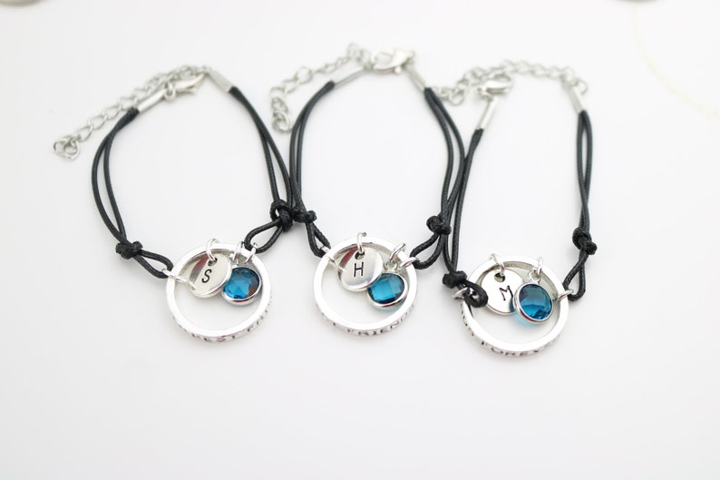 3 BFF gift Unique gift set of 3 Three friend gift 3 Best Friend Bracelets Friend Jewelry Friendship for 3 Matching Best Friend forever