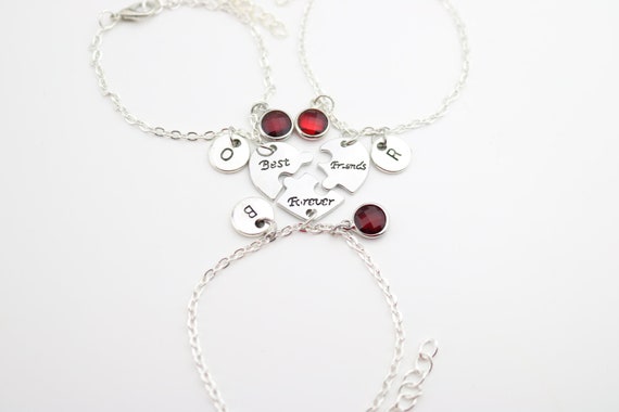 3 BFF Bracelets Gifts Matching Bracelets Set for 3 Friends 3