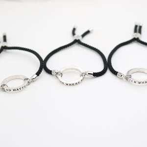 3人の親友へのギフト、BFFマッチングブレスレット、3人への友情ギフト、遠距離の友人グループへのギフト、どこにいても親友へのギフト